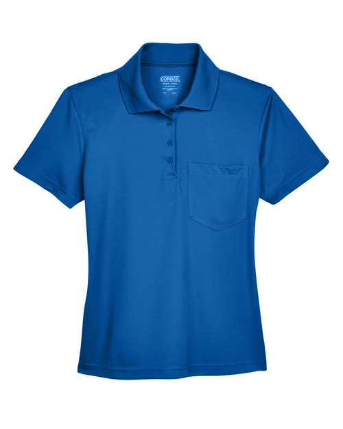 CORE365 Women's Origin Performance Piqué Polo with Pocket
