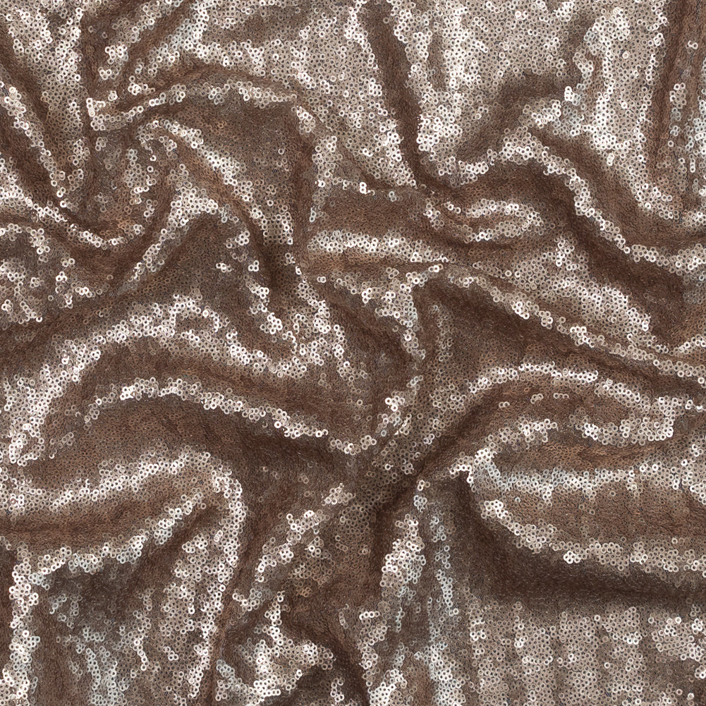 Mariah Champagne Baby Sequins on Mesh