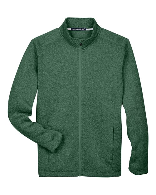 Devon & Jones Men's Bristol Full-Zip Sweater Fleece Jacket