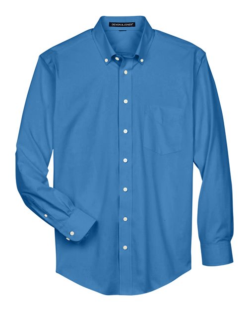 Devon & Jones Men's Crown Collection Oxford Woven Dress Shirt