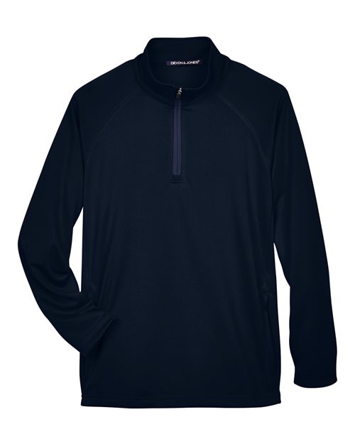 Devon & Jones Men's Stretch Tech-Shell Compass Quarter-Zip Pullover