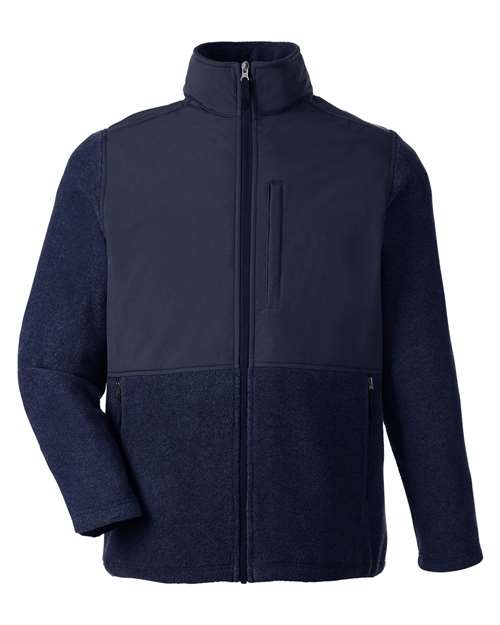 CORE365 Men's Journey Summit Hybrid Full-Zip Fleece Jacket
