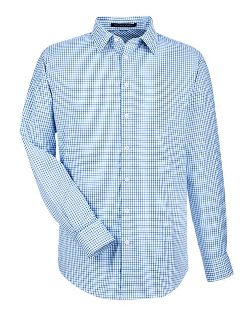 Men's CrownLux Performance Micro Windowpane Woven Dress Shirt