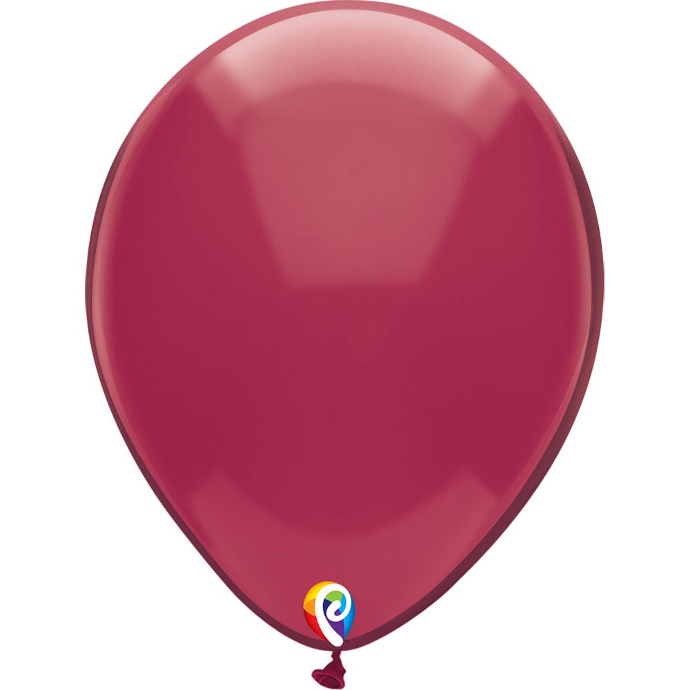Latex Balloons 12 Inch Funsational Crystal Burgundy