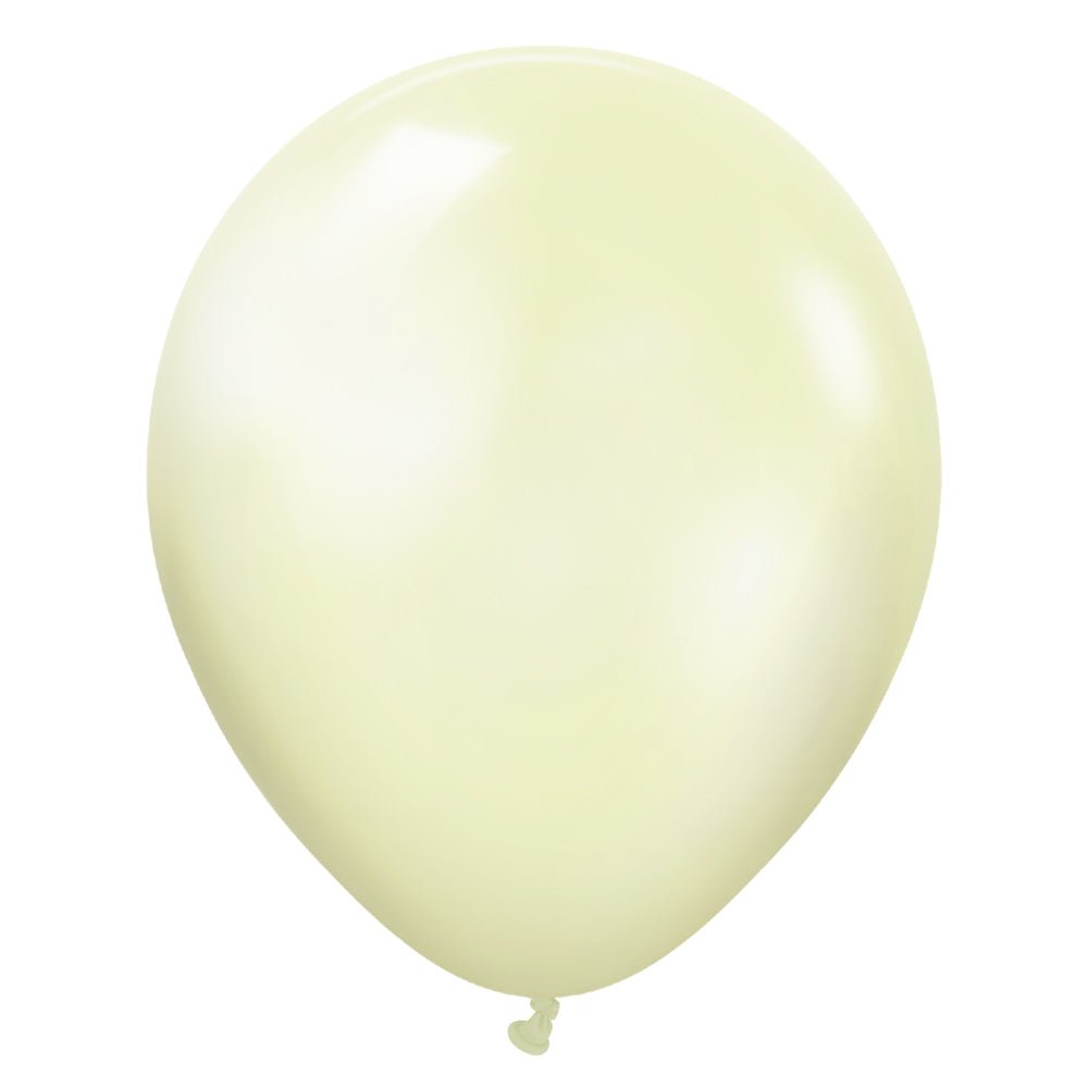 Latex Balloons Kalisan Metallic Pearl Lemon