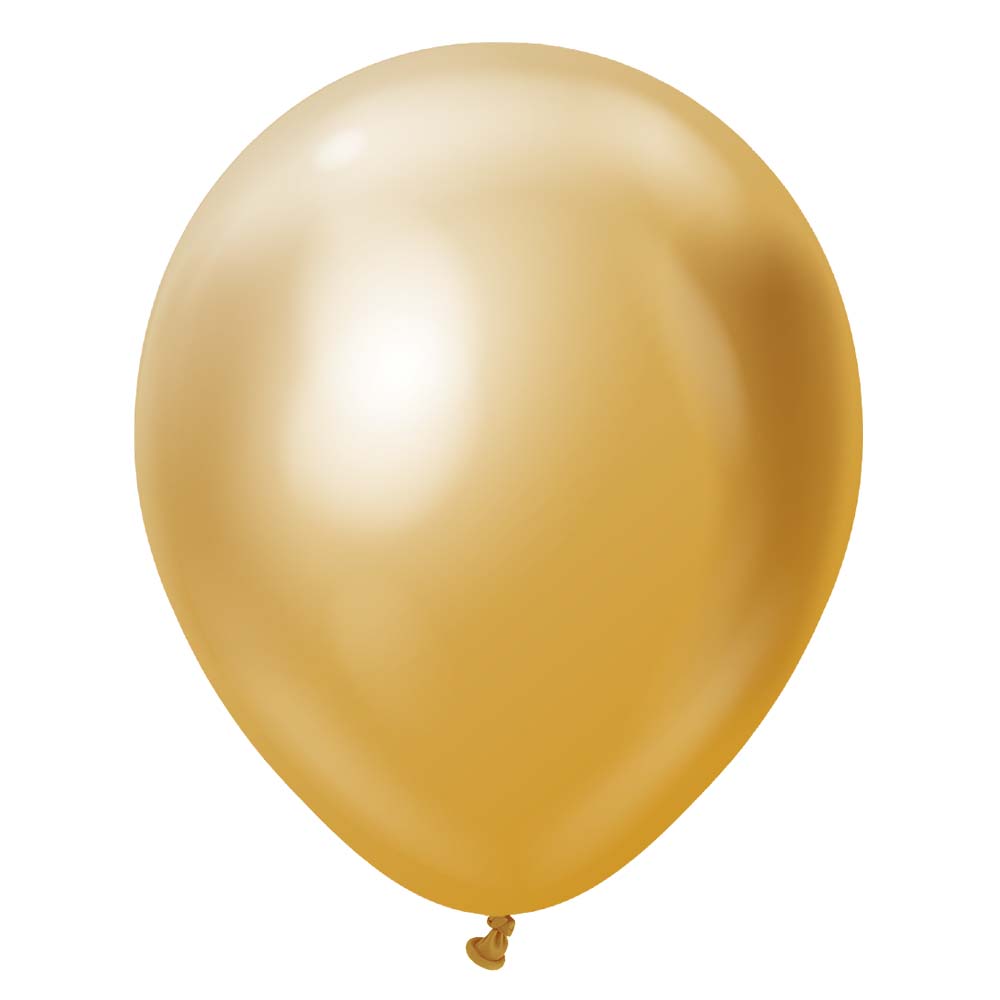 Latex Balloons 12 Inch Kalisan Mirror Gold
