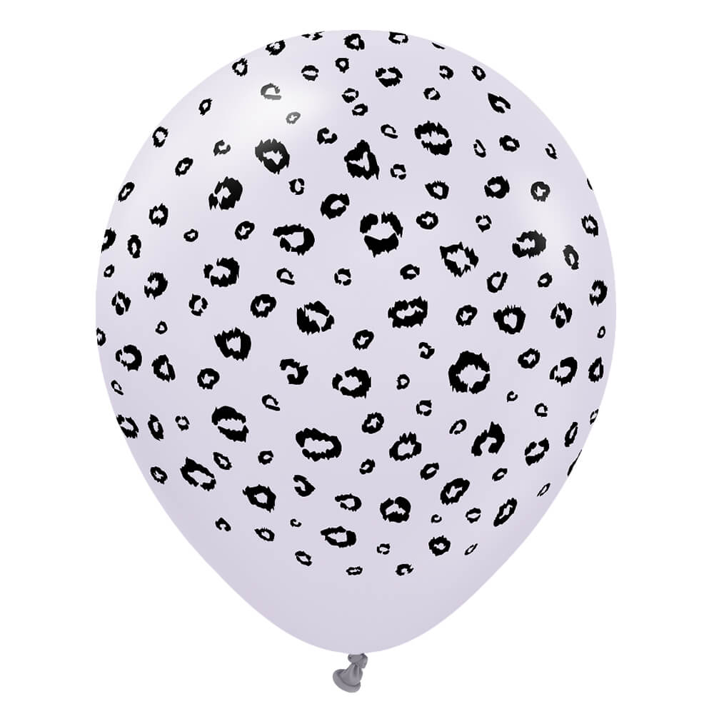 Latex Balloons Safari Leopard Macaron Lilac