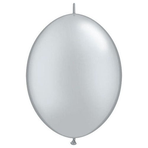 Latex Balloons 12 Inch QuickLink Silver
