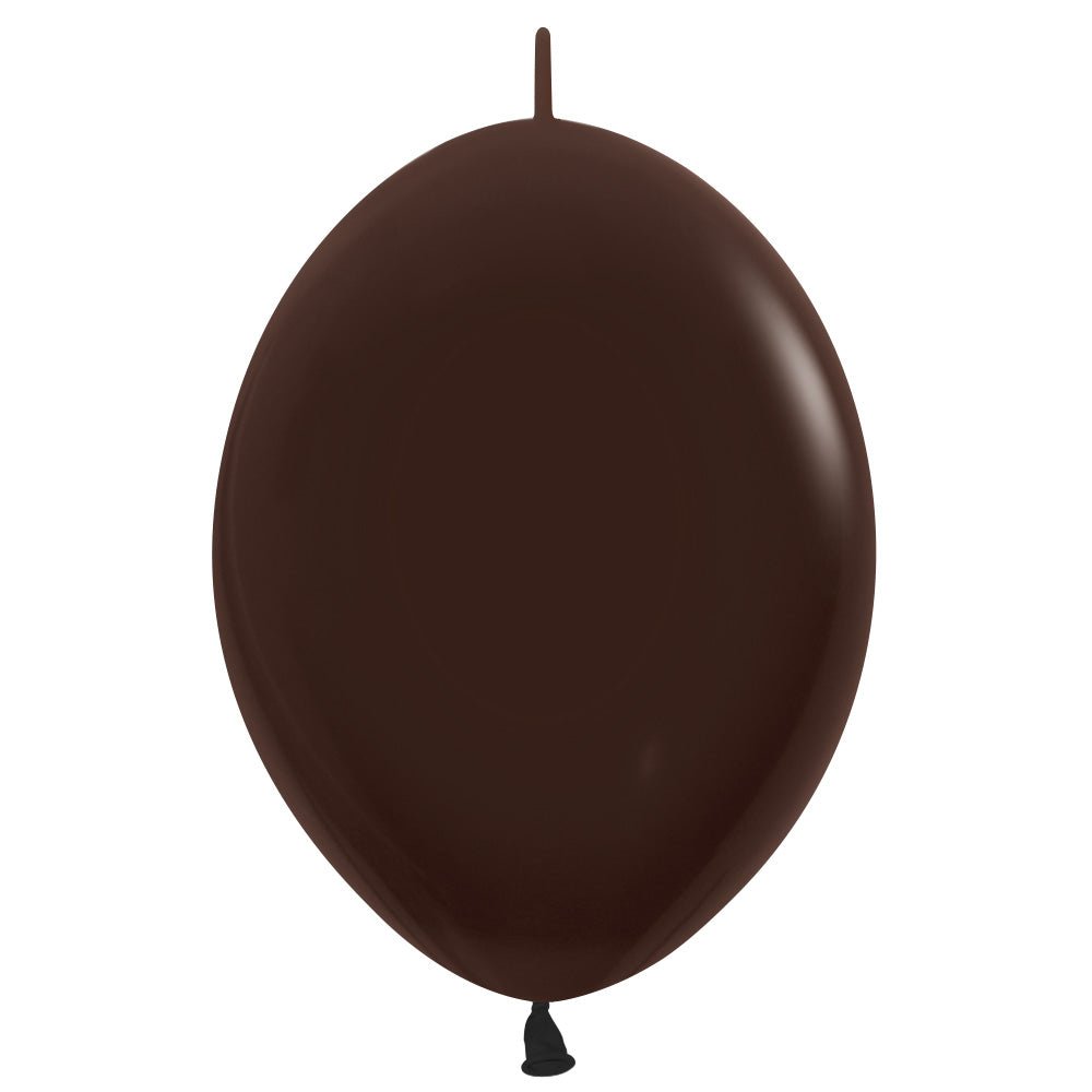 Latex Balloons 12 Inch Sempertex Link-O-Loon Deluxe Chocolate