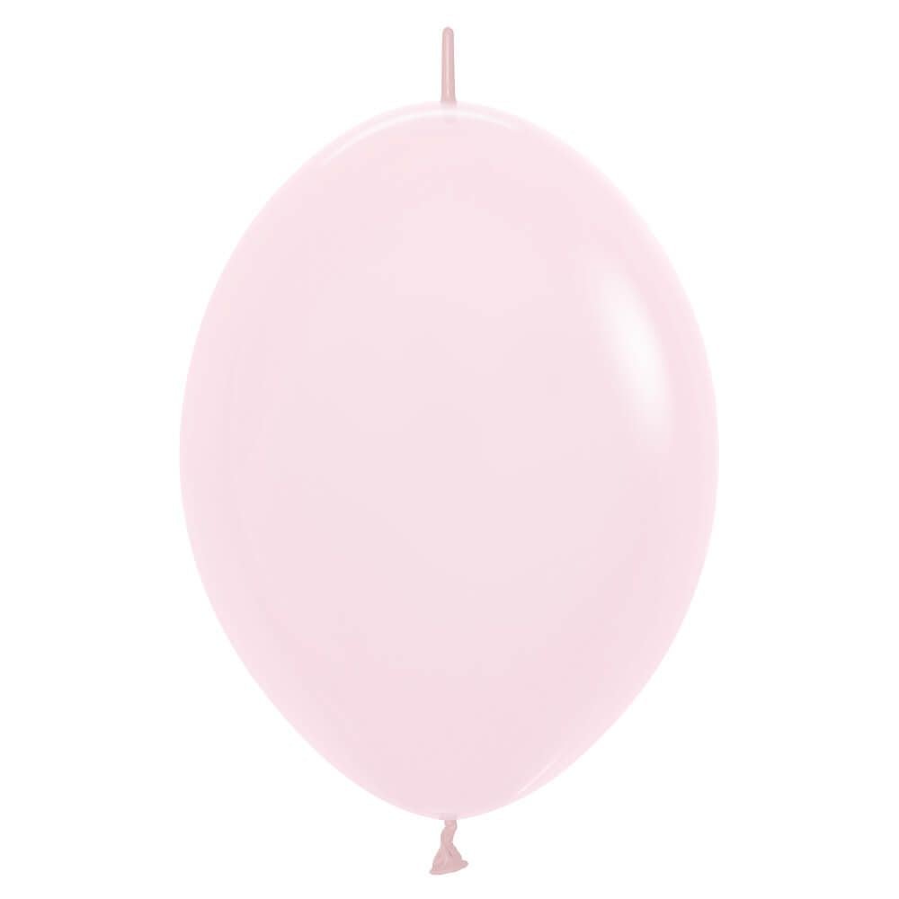 Latex Balloons 12 Inch Sempertex Link-O-Loon Pastel Matte Pink