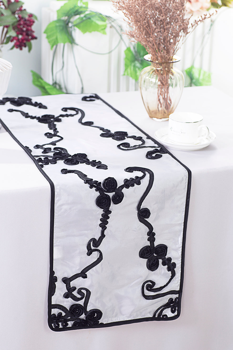 Ribbon Taffeta Table Runner