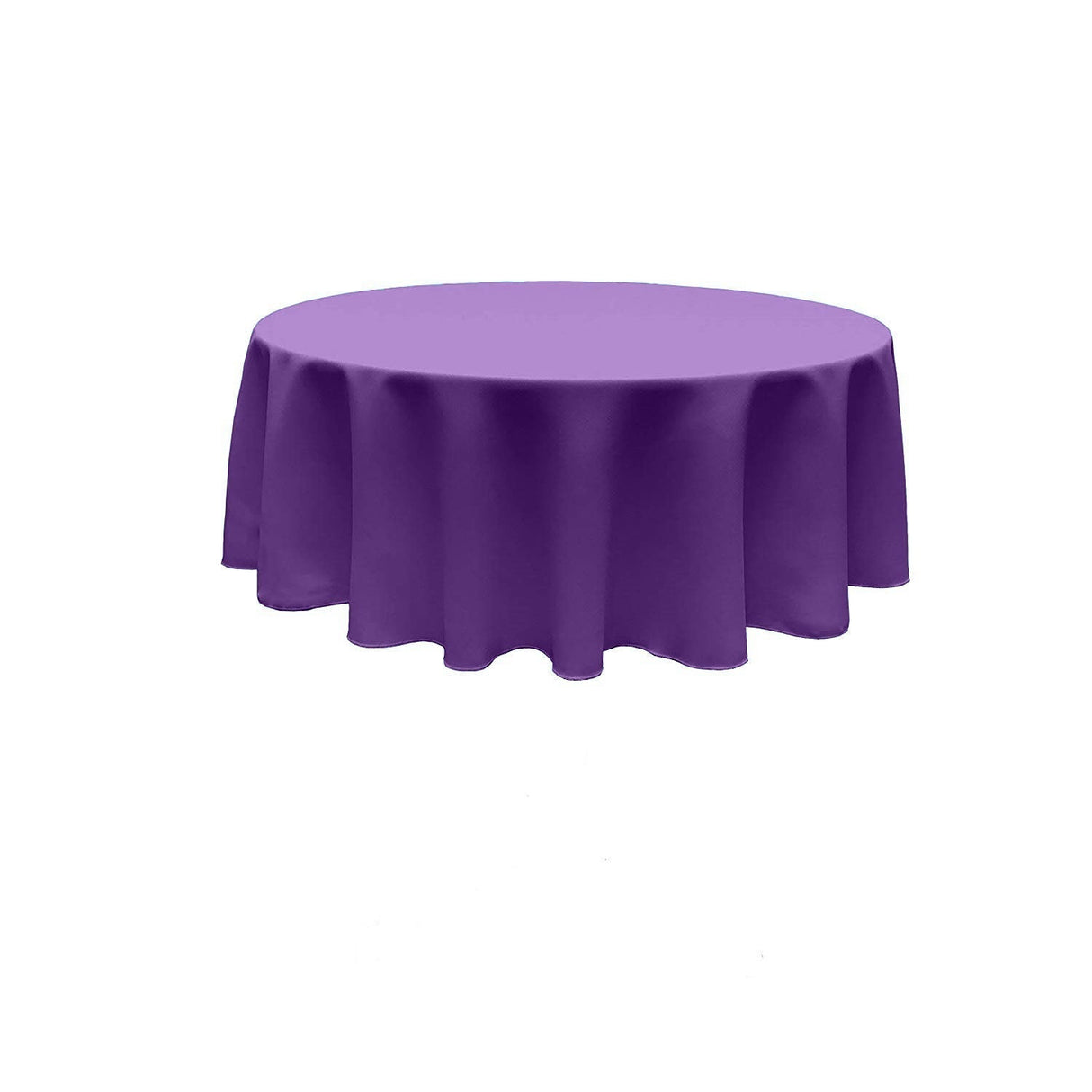 120" Round Poly Poplin Fabric - Seamless Tablecloth, 100% Polyester, 120" Diameter (1 Piece)