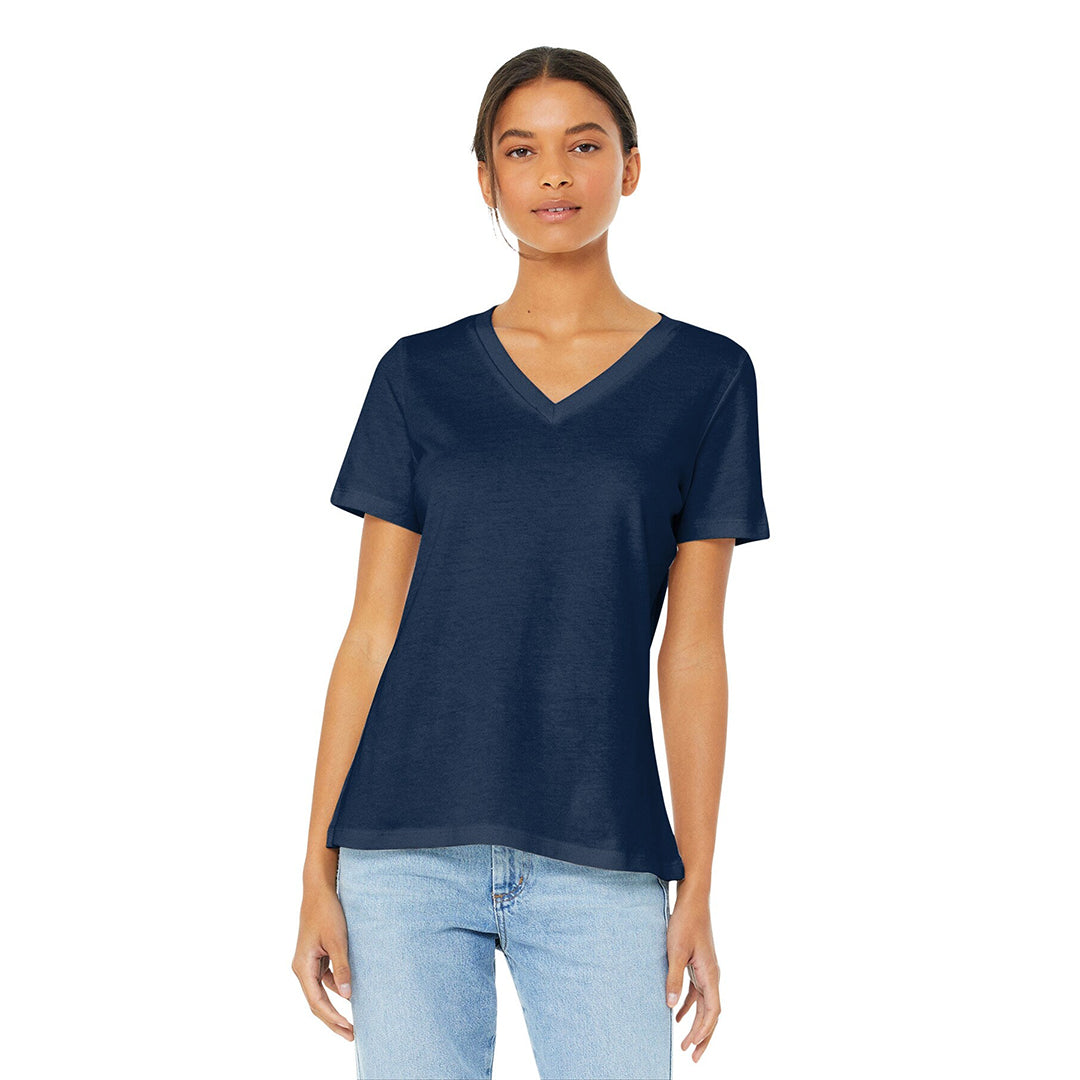 Women’s Relaxed Jersey Short Sleeve V-Neck Tee | RADYAN®