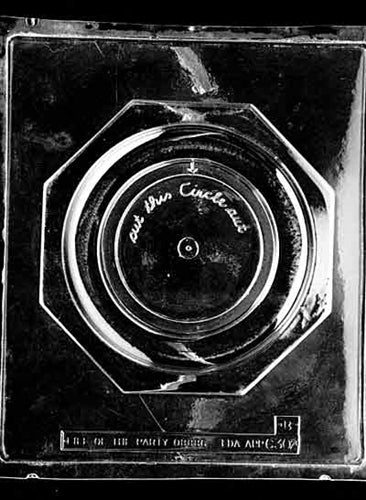 Jumbo Christmas Plate Chocolate Mold - Side B - LPC302B