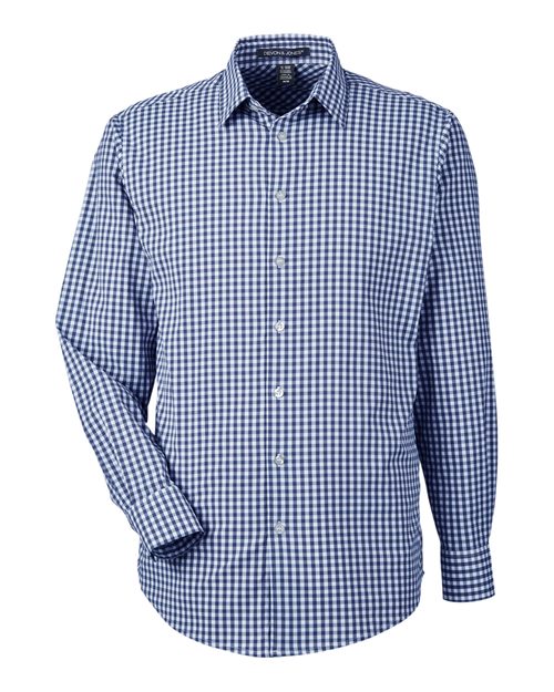 Devon & Jones Men's CrownLux Performance Gingham Dress Shirt