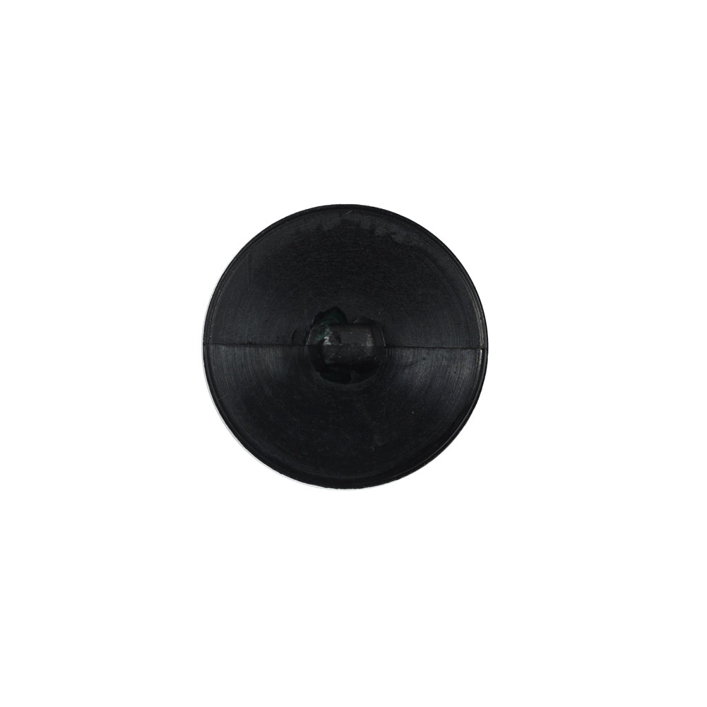 Italian Black Textured Plastic Button - 24L/15mm