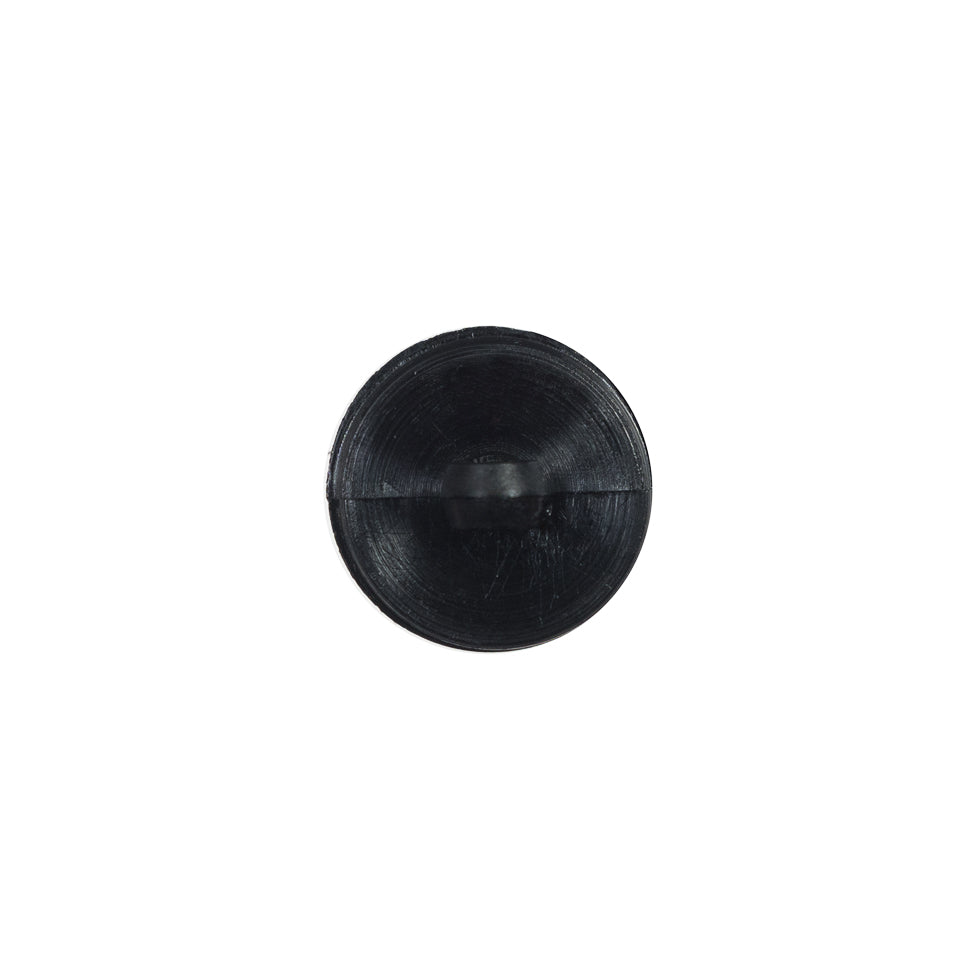 Italian Black Shank Back Plastic Button - 20L/12.5mm