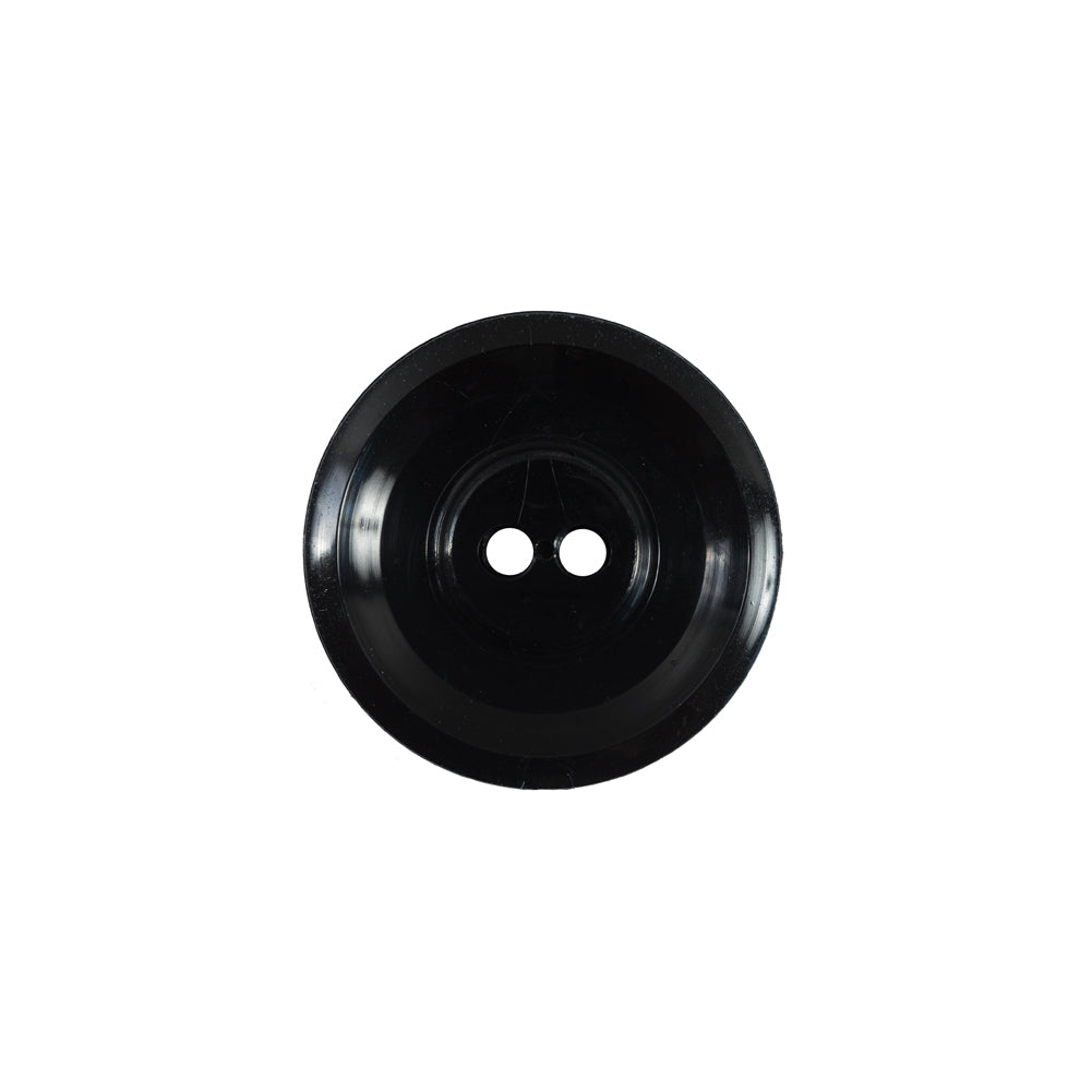 Italian Black and Gray Geometric 2-Hole Button - 32L/20mm