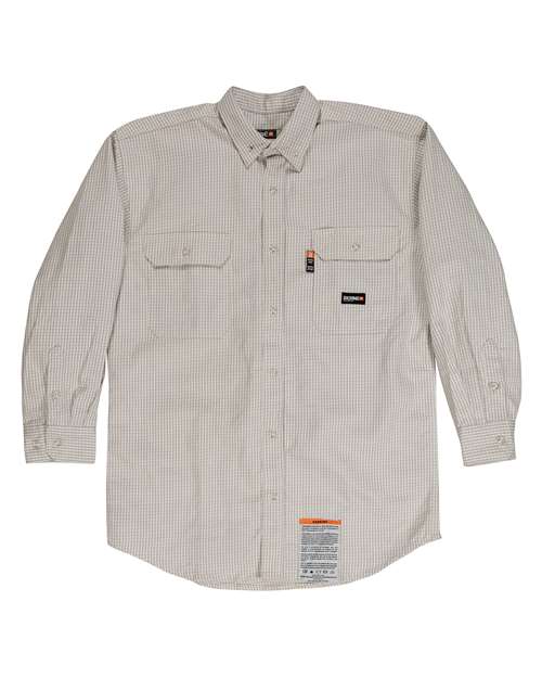 Men's Tall Flame-Resistant Plaid Work Shirt