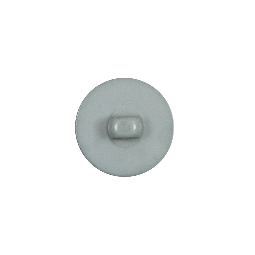 Italian Gray Plastic Shank Back Button - 24L/15mm