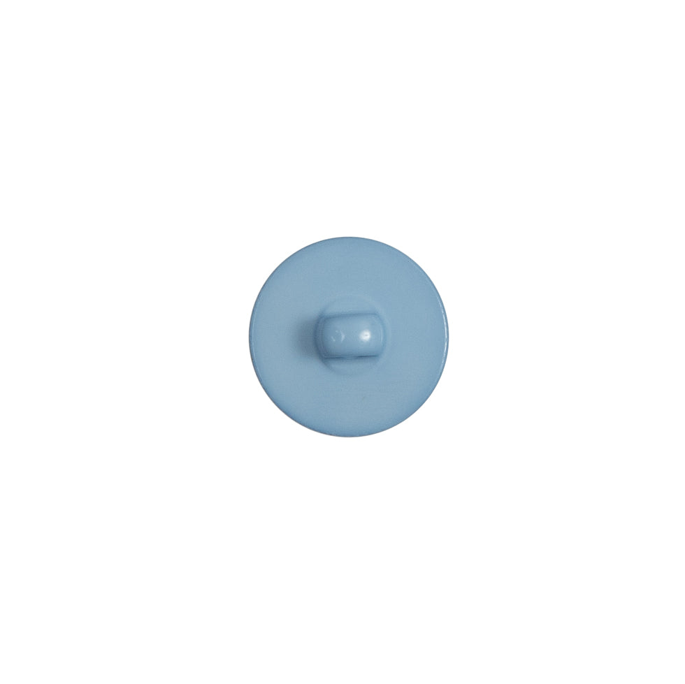 Italian Blue Plastic Shank Back Button - 18L/11.5mm