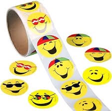 Emoji Sticker Roll 100 Pieces