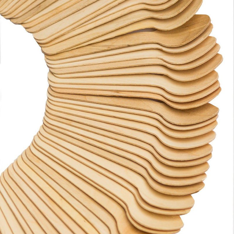 Wooden Culinary Spoon 5-1/2 Inch - Pack of 100