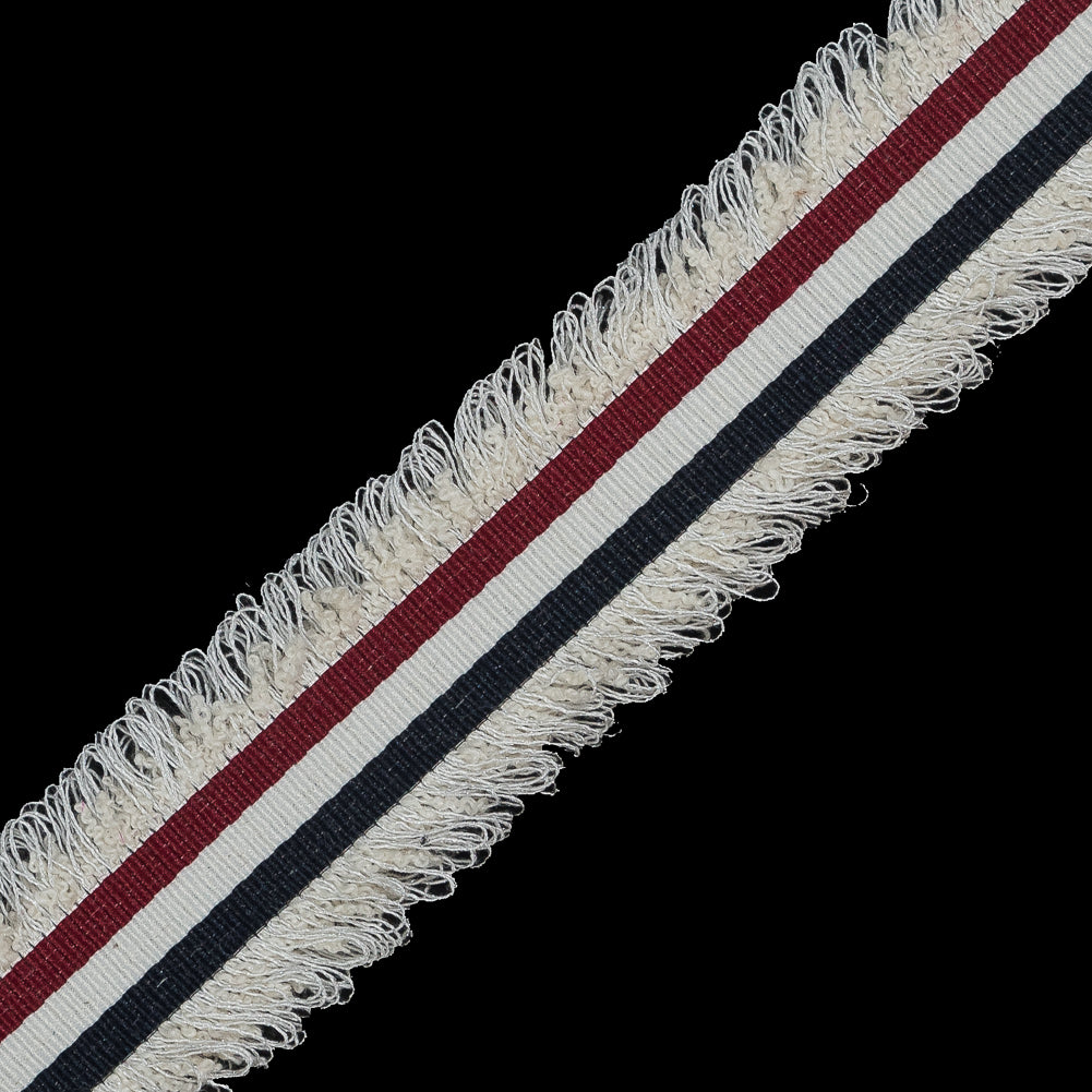 Italian Red, White and Blue Woven Trim - 1.25"