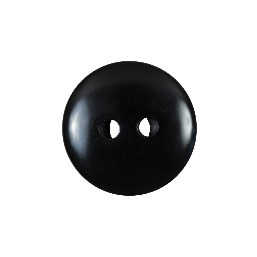 Italian Black and Silver Iridescent 2-Hole Button - 36L/23mm