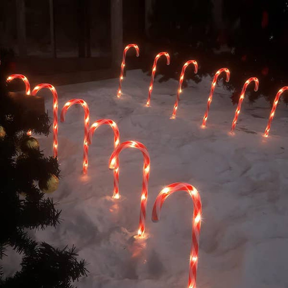 Candy Cane Solar Lights
