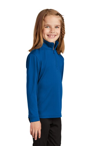 Sport-Tek® Youth PosiCharge Competitor Long Sleeve 1/4-Zip Pullover