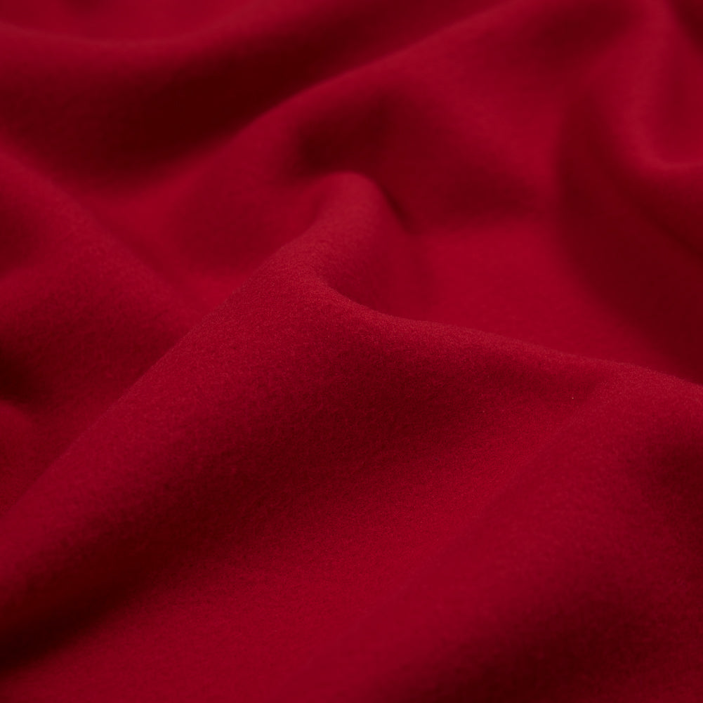 No-Pill Polyester Fleece - Red Molten - Shropshire Collection