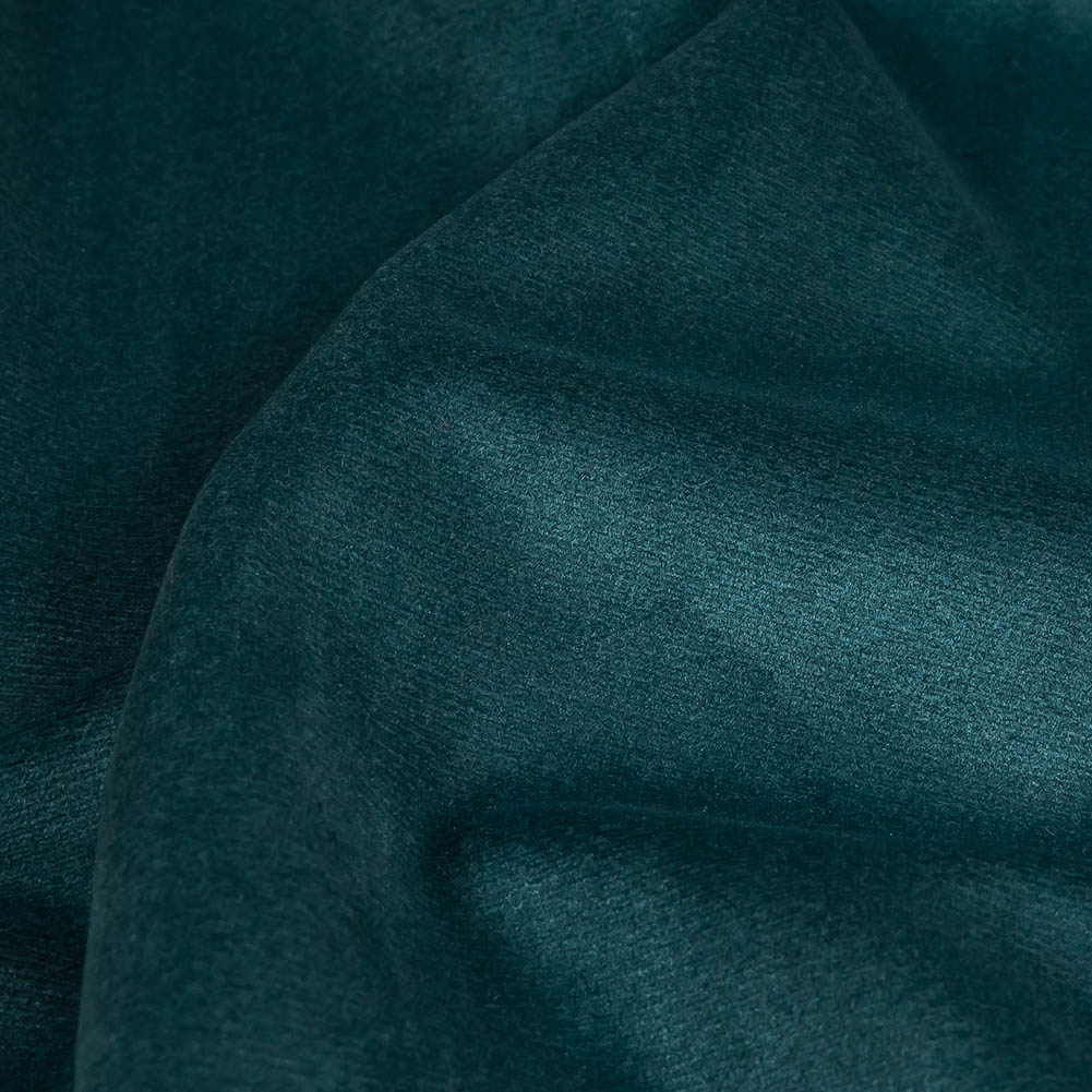 Dusk Blue Creamy Polyester Velvet