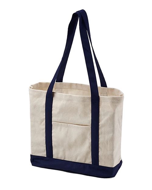 BAGedge Canvas Tote with External Pocket