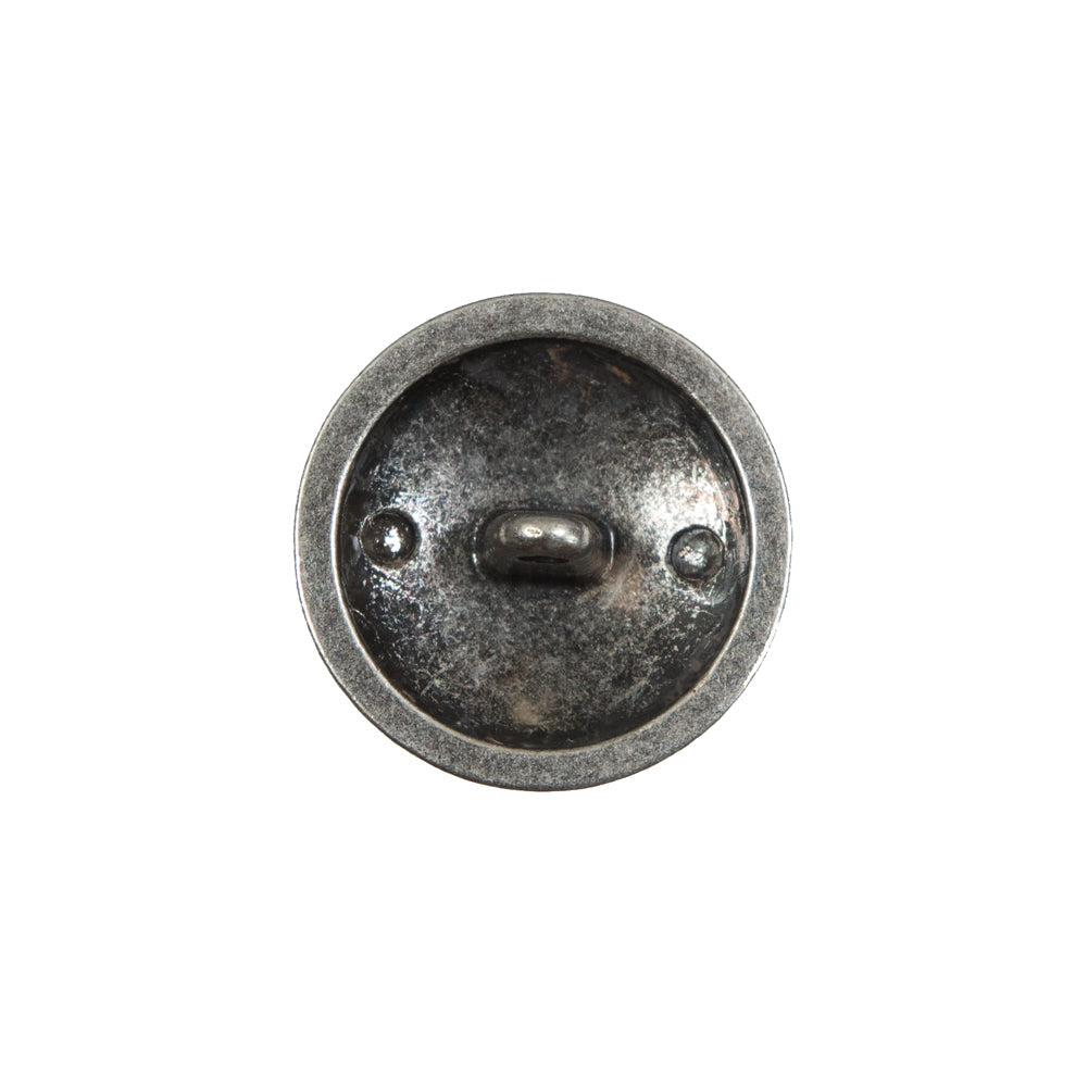 Italian Old Silver Military Shank Back Button - 32L/20mm