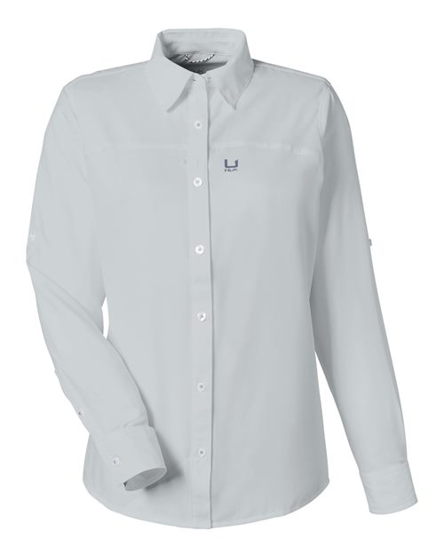 HUK Women's Tide Point Long Sleeve Shirt