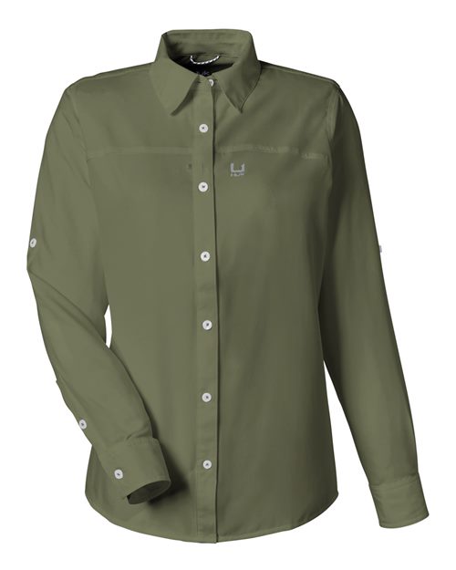 HUK Women's Tide Point Long Sleeve Shirt