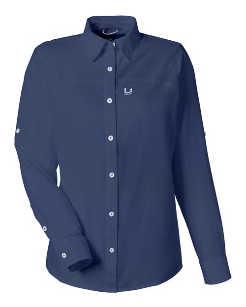 HUK Women's Tide Point Long Sleeve Shirt