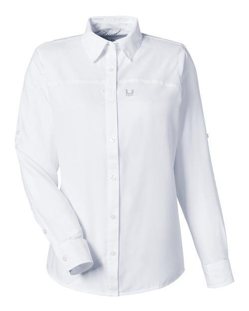 HUK Women's Tide Point Long Sleeve Shirt