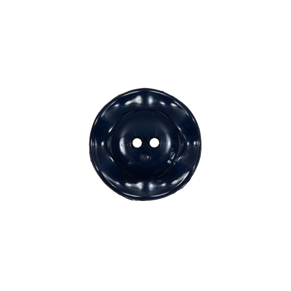 Italian Navy Wavy Plastic 2-Hole - 24L/15mm