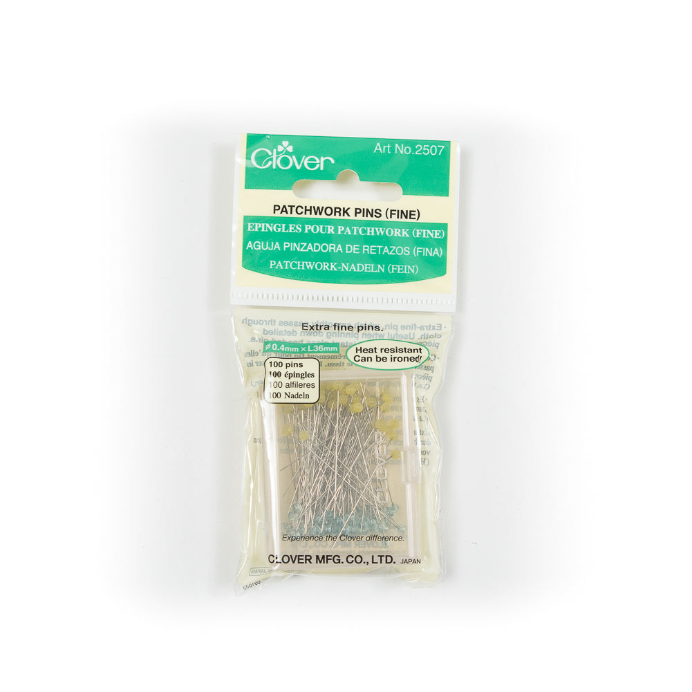 Clover Extra Fine Patchwork Pins - 100 Count
