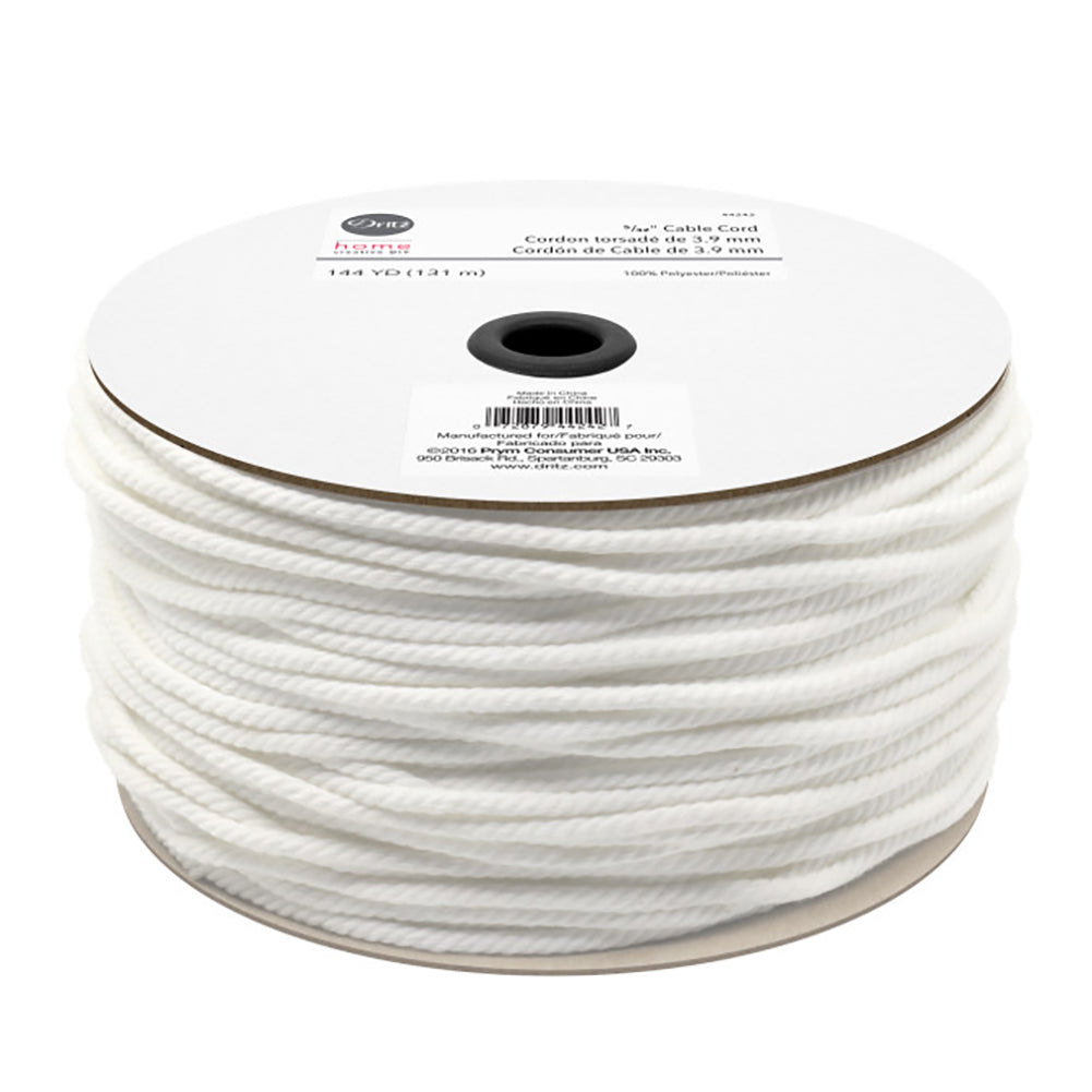 Dritz Home 5/32" Cable Cord - White - 144yds