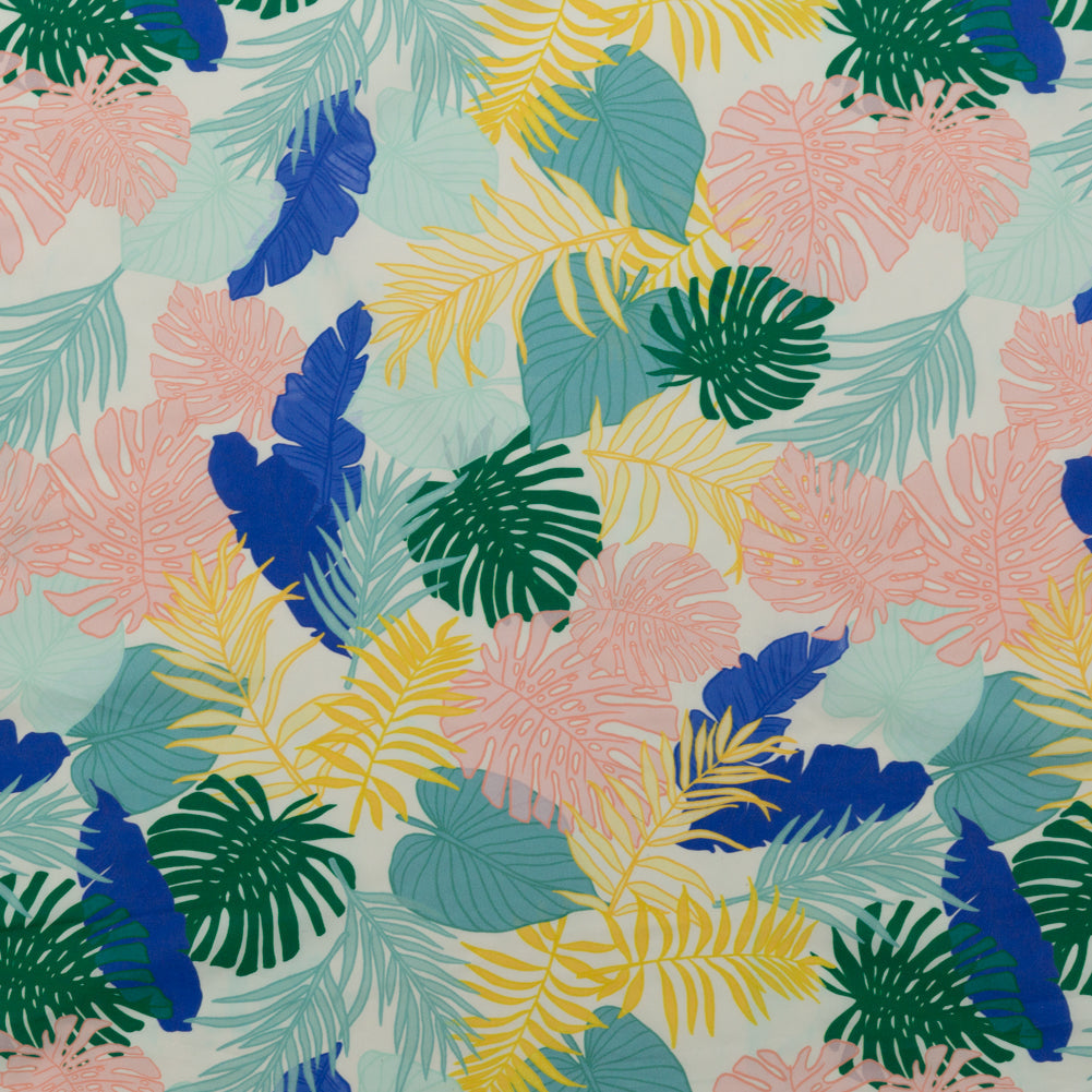 Mood Exclusive Feuilles Soufflées par le vent Tropical Cotton Poplin