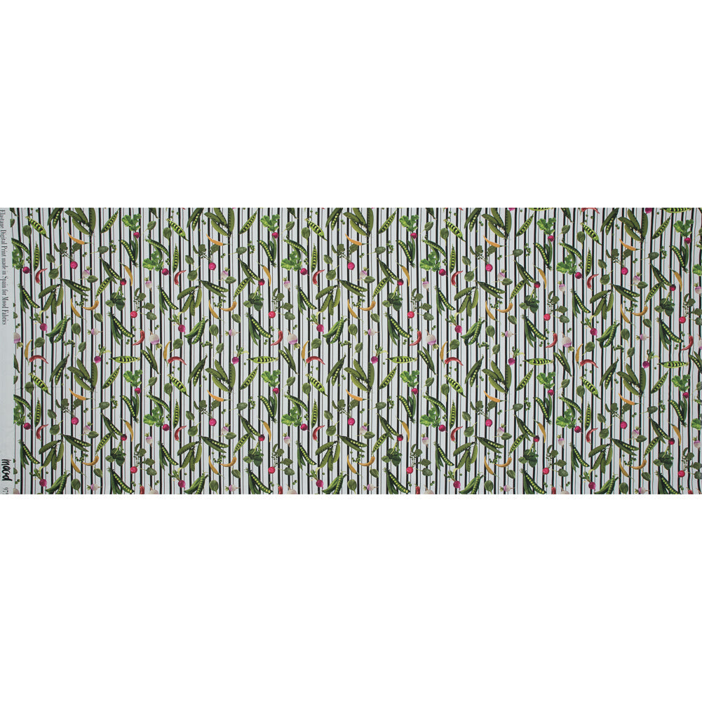 Mood Exclusive White Joy of Friendship Stretch Cotton Sateen