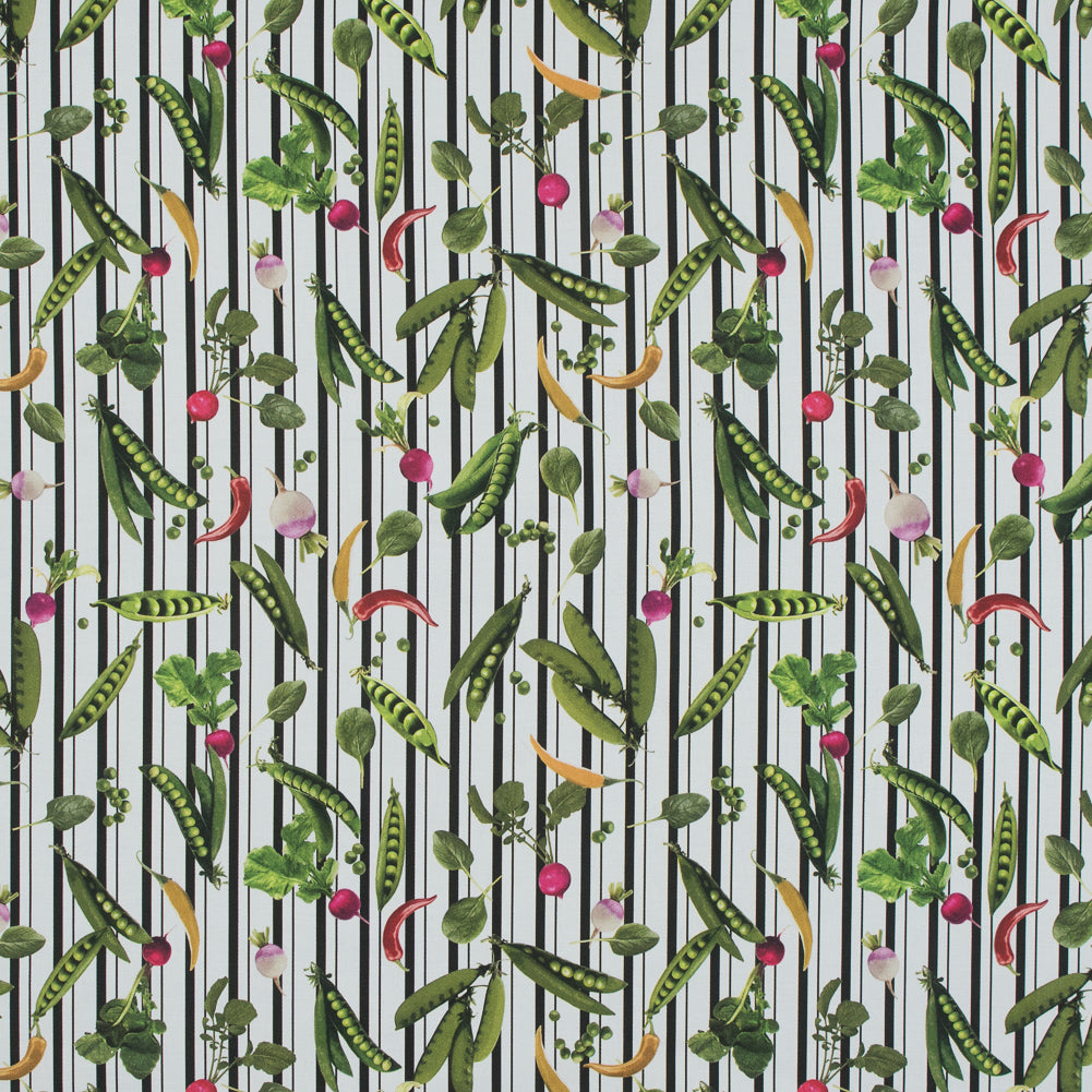 Mood Exclusive White Joy of Friendship Stretch Cotton Sateen
