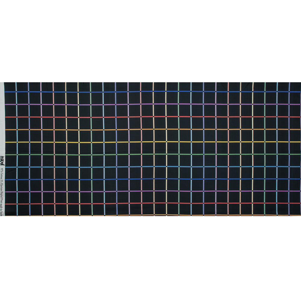 Mood Exclusive Rainbow Windows Stretch Cotton Sateen