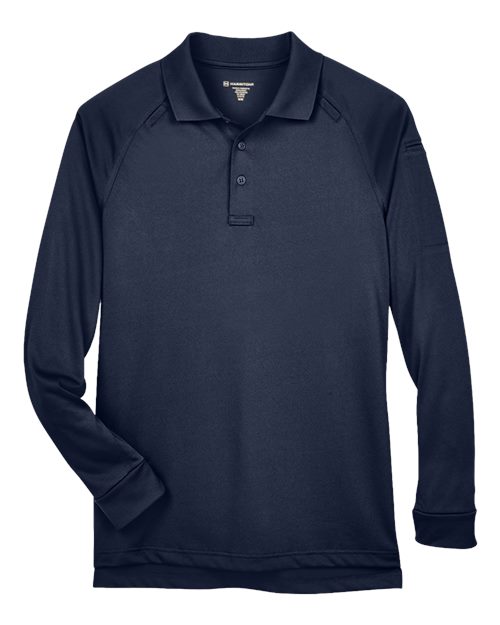 Harriton Men's Advantage Long Sleeve Tactical Polo