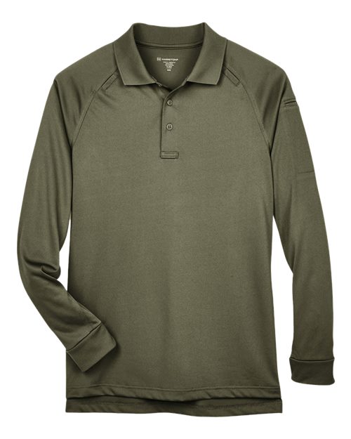 Harriton Men's Advantage Long Sleeve Tactical Polo