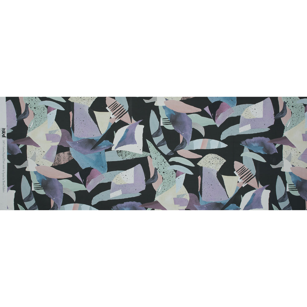 Mood Exclusive Purple Haze Black Cotton Poplin