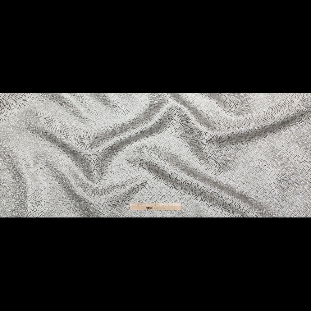 Metallic Silver Cheetah Spotted Luxury Brocade